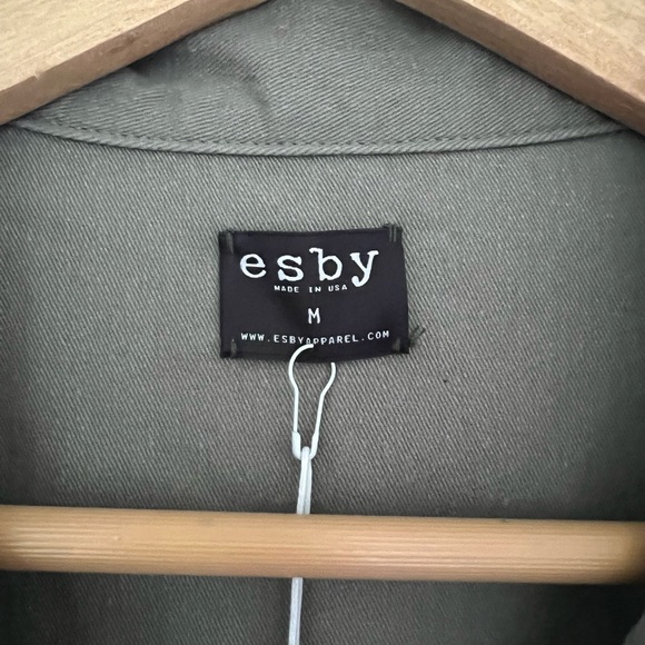 NWT esby apparel sammie jacket olive twill size M - Picture 4 of 10
